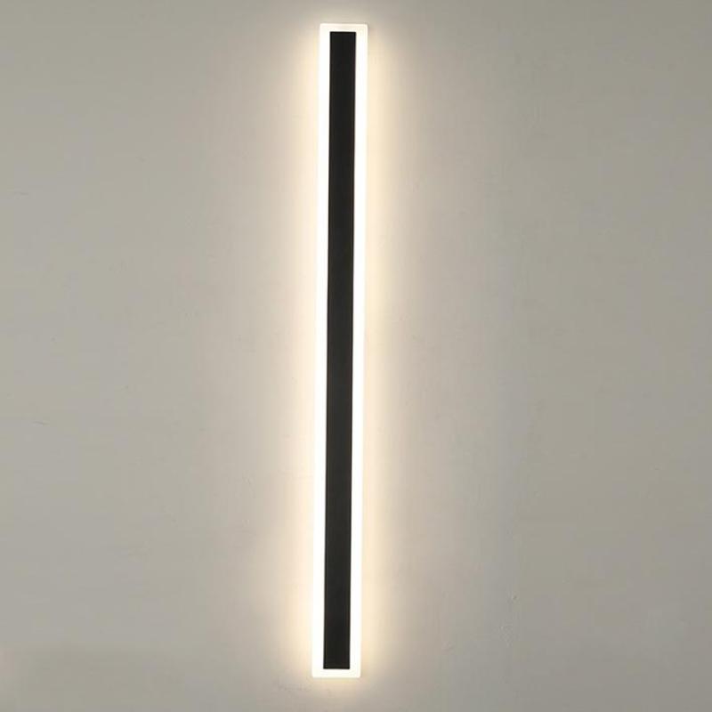 Vynn Linear Outdoor Wall Lamp, Matte Black Garden Light