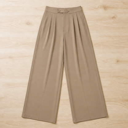VelaCurve – High-Waist Wide-Leg Plus Size Pants with Wrinkle-Free Stretch | ribuella