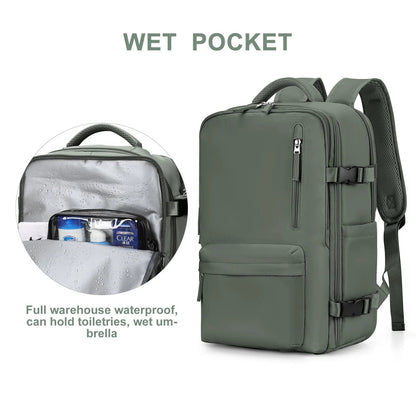 Stylish 35L Travel Backpack for Women - Water-Resistant & Secure | ribuella