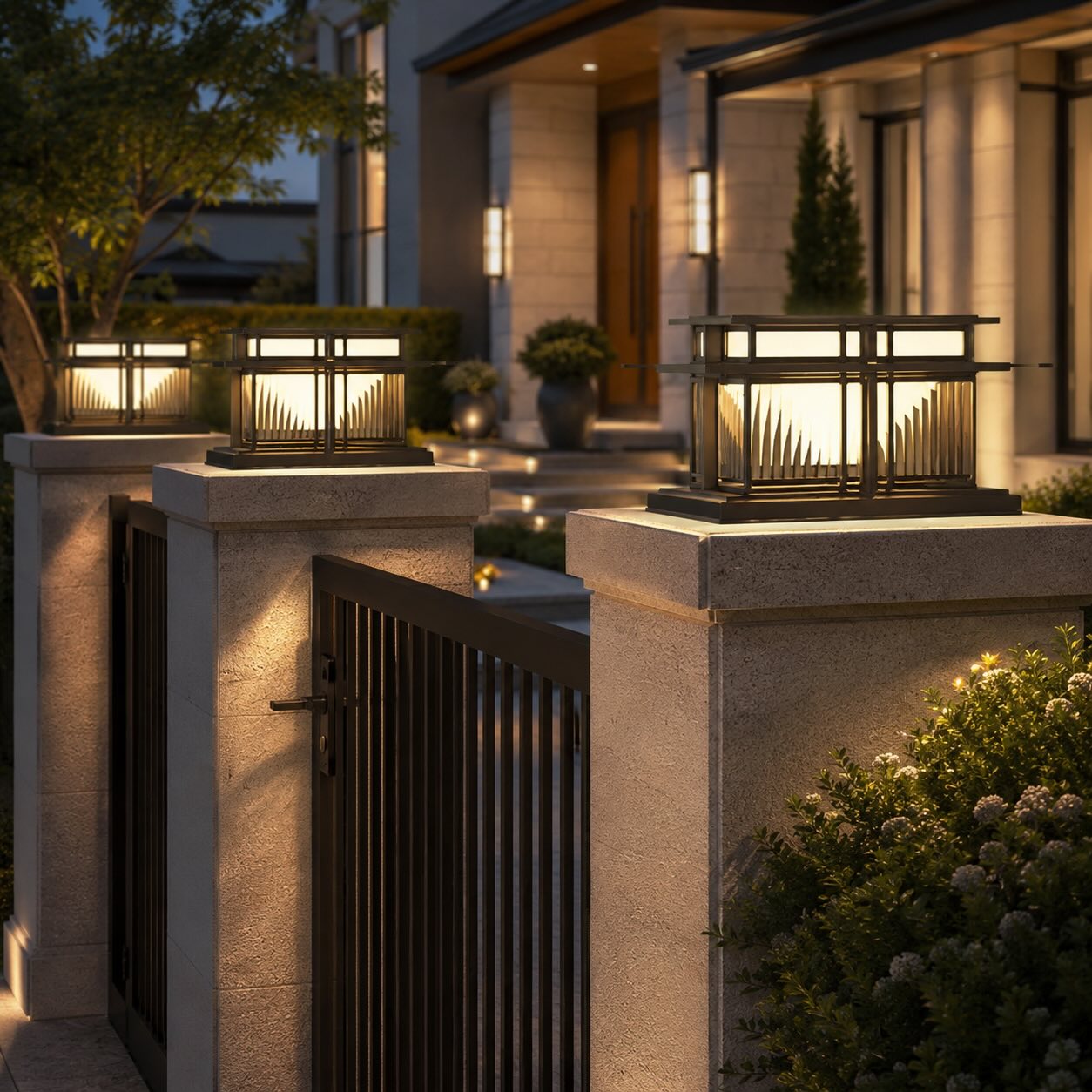 Modern Outdoor Wall Light Waterproof Metal Acrylic Adjustable LED for Gardens and Pathways | ribuella