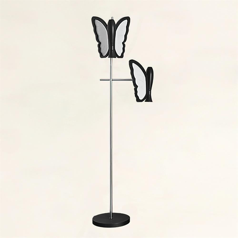 Galileo Butterfly Floor Lamp Sculptural Twin Wing Design Gold Finish Stand
