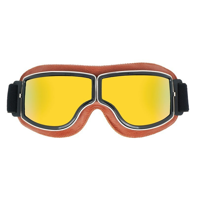 Motocyklové brýle v retro stylu - polarizační čočky | ribuella