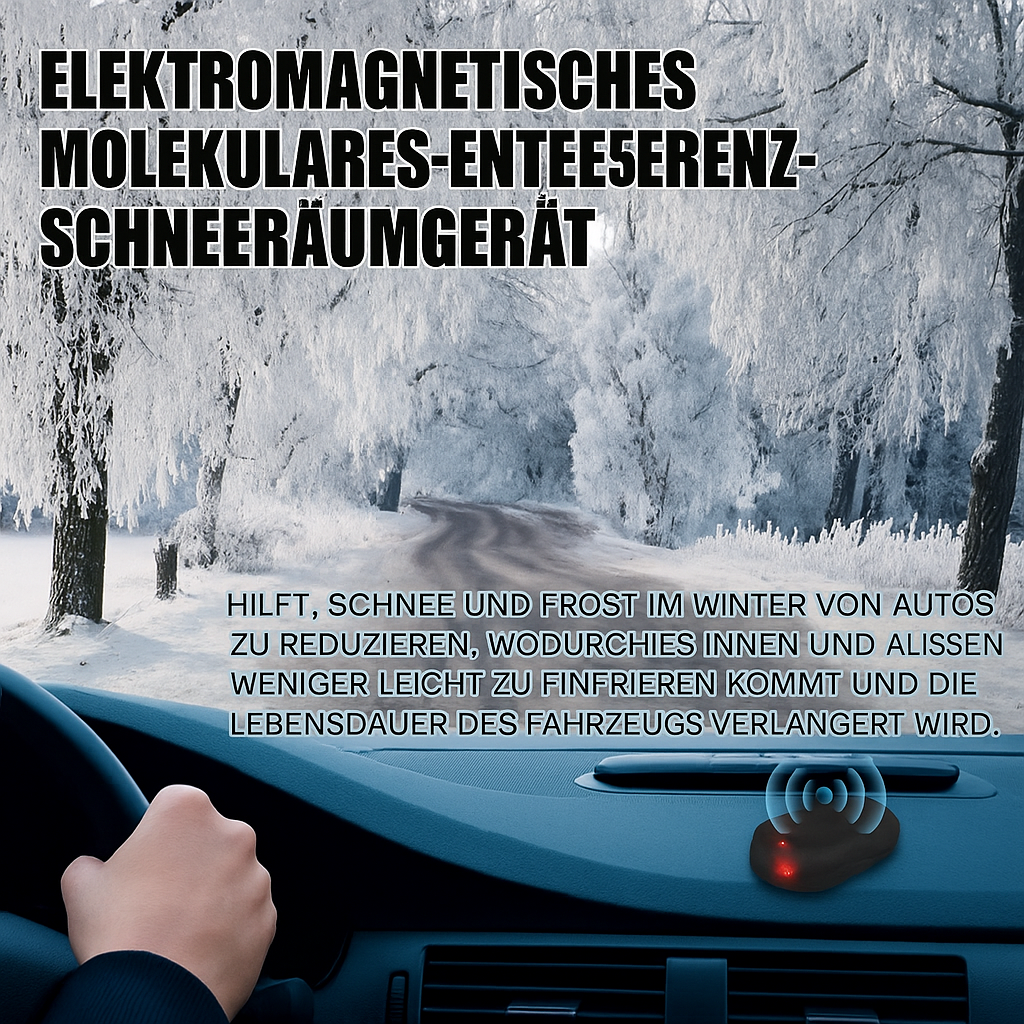 Dégivreur électromagnétique de pare-brise de voiture à énergie solaire - sans fil, LED, fixation par ventouse