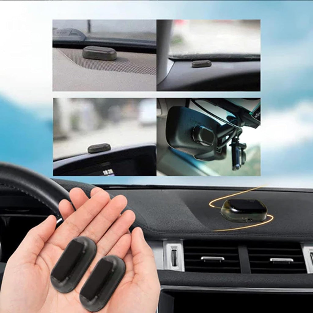 Dégivreur électromagnétique de pare-brise de voiture à énergie solaire - sans fil, LED, fixation par ventouse