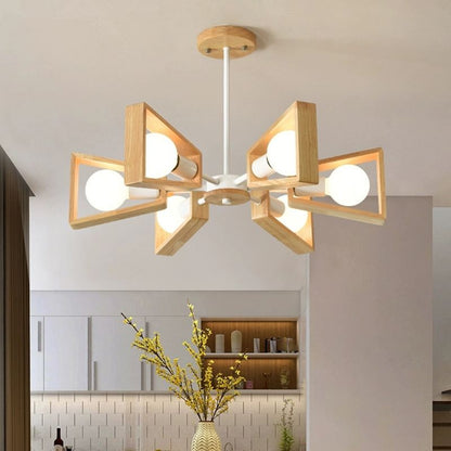 Timber Sputnik Pendant Light Fixture | ribuella