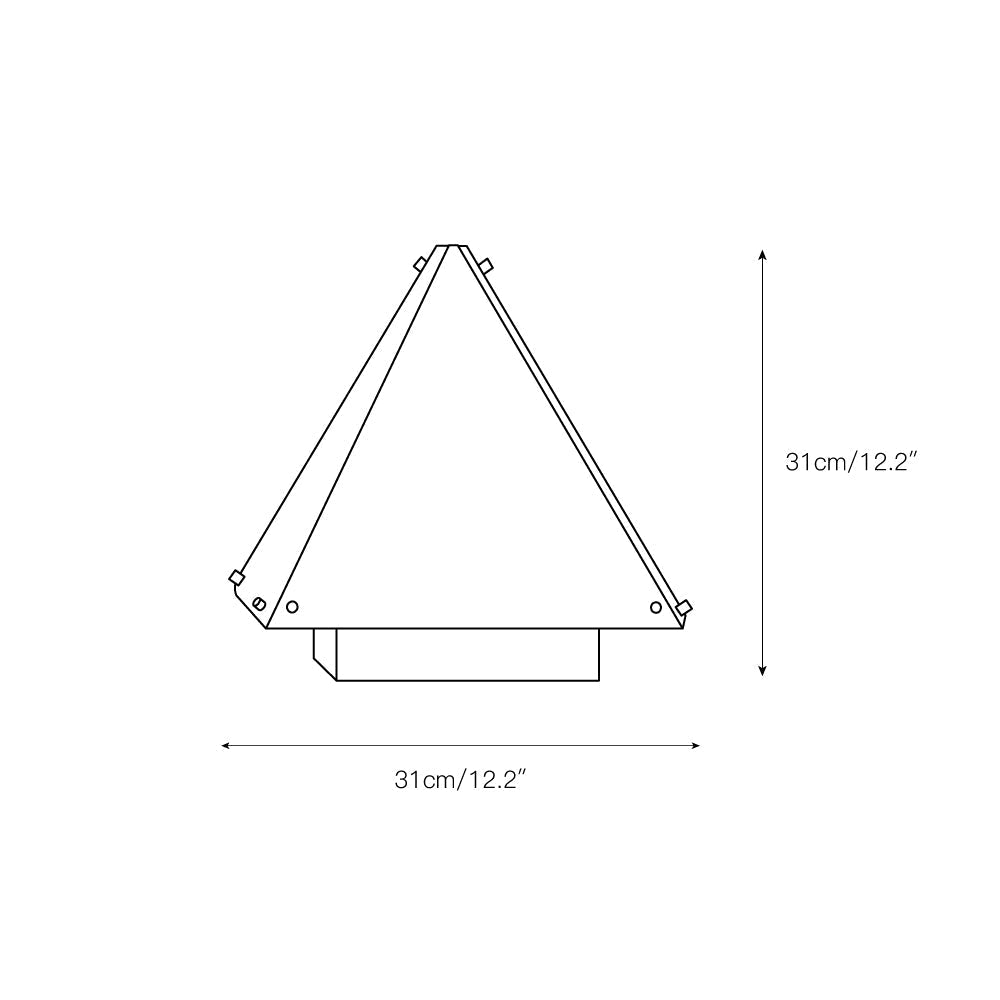Fragment Table Lamp Modern Triangle Geometry Integrated Led Lighting