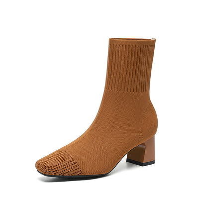 Bottines Chaussettes à Talons