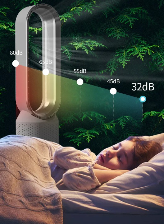 Purificador de aire con ionización UV y función de oscilación a varias velocidades