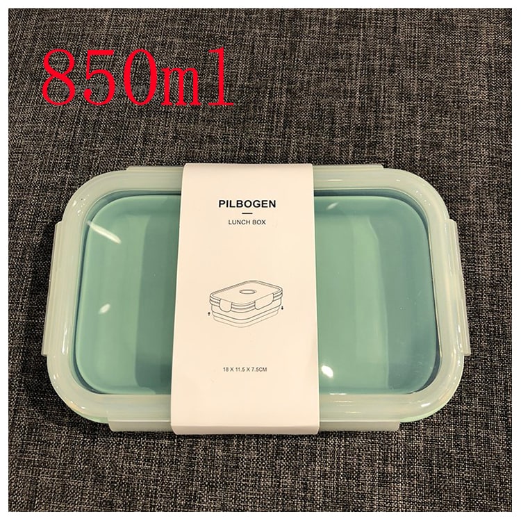 Collapsible Airtight Food Storage Containers Fold Flat Silicone Lid Lunch Prep