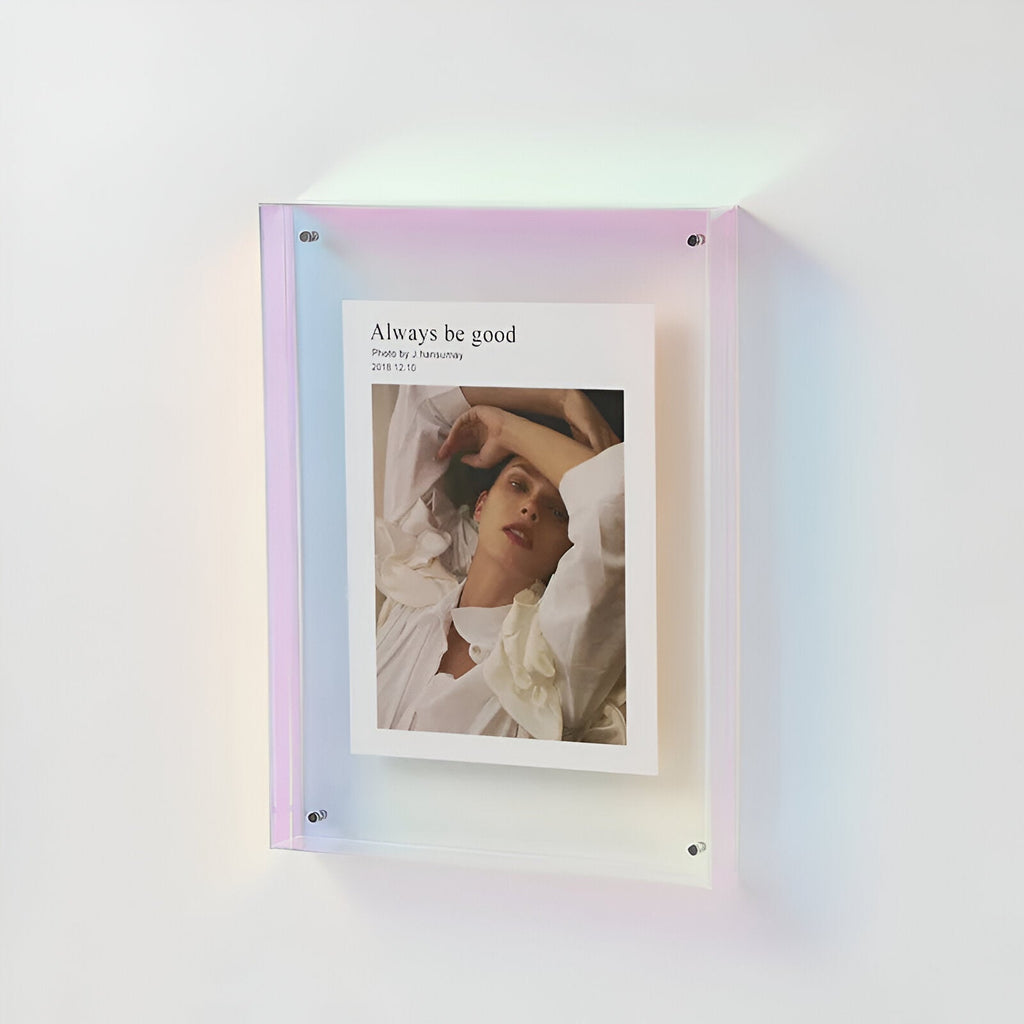 Moderne transparante fotolijst, minimalistisch eigentijds ontwerp