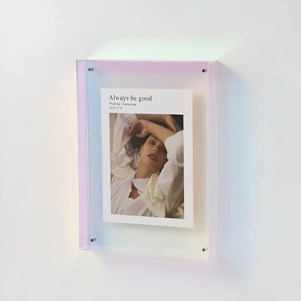 Modern Transparent Photo Frame Minimalist Contemporary Design