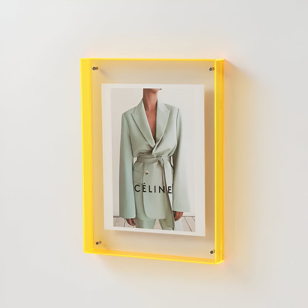Moderne transparante fotolijst, minimalistisch eigentijds ontwerp