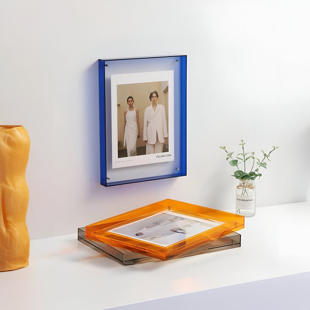 Moderne transparante fotolijst, minimalistisch eigentijds ontwerp