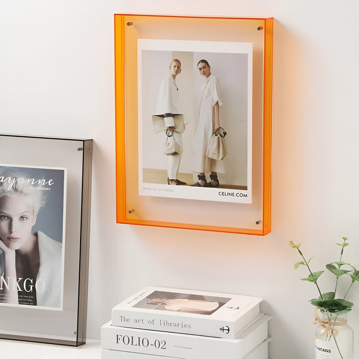 Modern Transparent Photo Frame Minimalist Contemporary Design