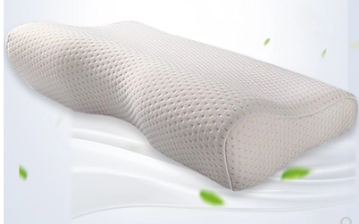 Dual Height Design Contour Memory Foam Pillow Ergonomic Cervical Support