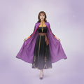 Déguisement de princesse Anna pour adulte à l'occasion d'Halloween - cape, broderie en épis de blé, col mao