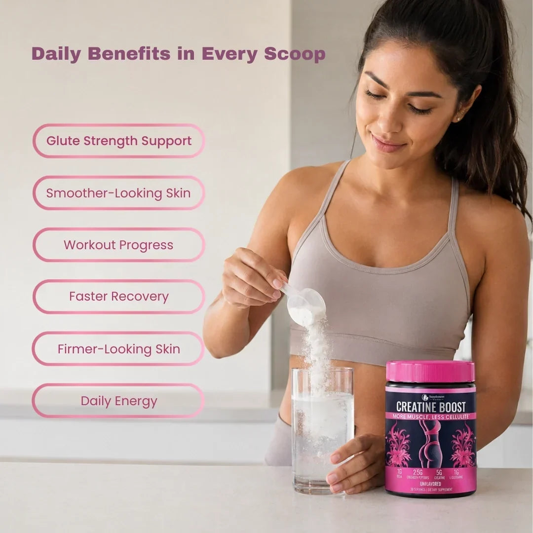 99.9% reines mikronisiertes Kreatin für die Kraft und Regeneration von Frauen