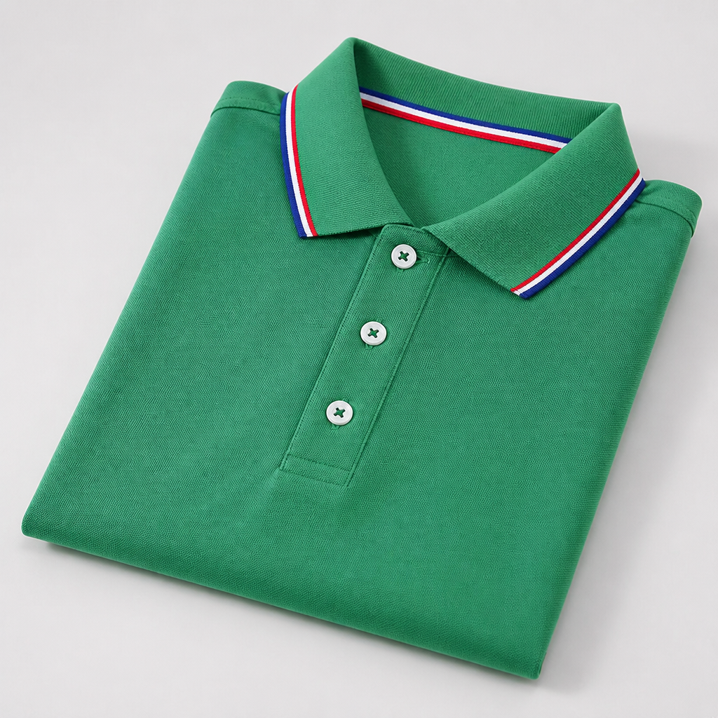 ValorCore – Classic Polo Shirt Set with Signature Striped Collar, Wrinkle-Free | ribuella