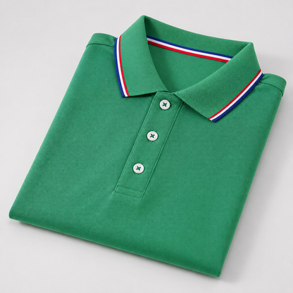 ValorCore – Classic Polo Shirt Set with Signature Striped Collar, Wrinkle-Free | ribuella