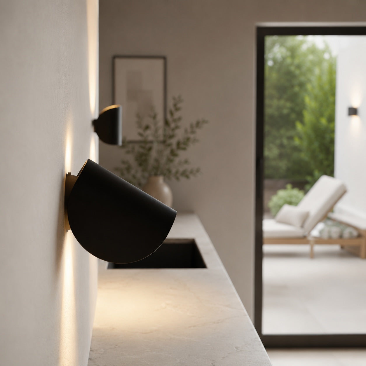 Modern Wall Light Adjustable Aluminum LED Up Down Fixture Dimmable Energy Efficient | ribuella
