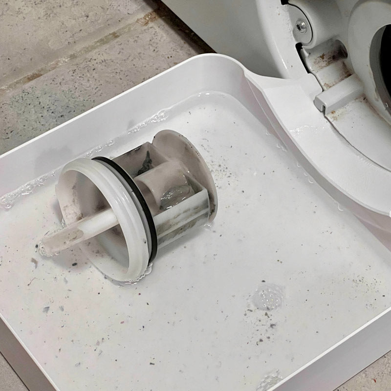 Bac de récupération à profil bas pour évacuation de machine à laver, prévient les fuites au sol