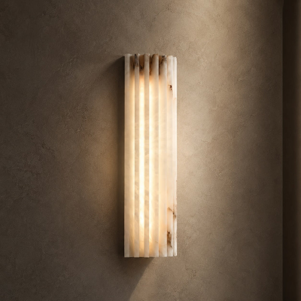 Applique da parete moderna in alabastro, lampada da parete LED per interni con cablaggio fisso | ribuella