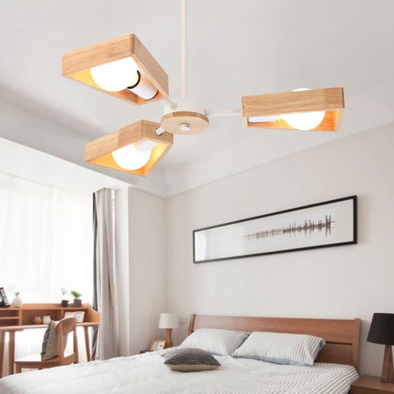 Timber Sputnik Pendant Light Fixture | ribuella