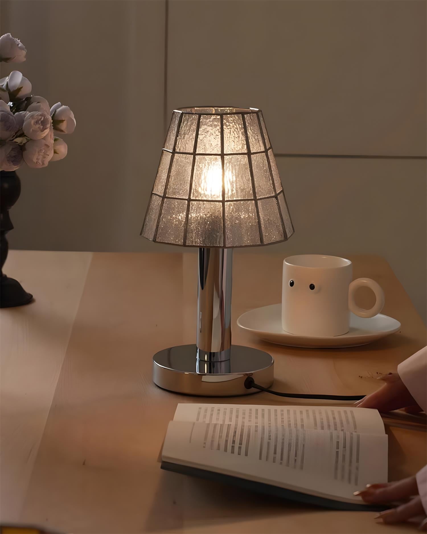 Fun Guy 726 Table Lamp, Conical Geometric Shade Decorative Lighting