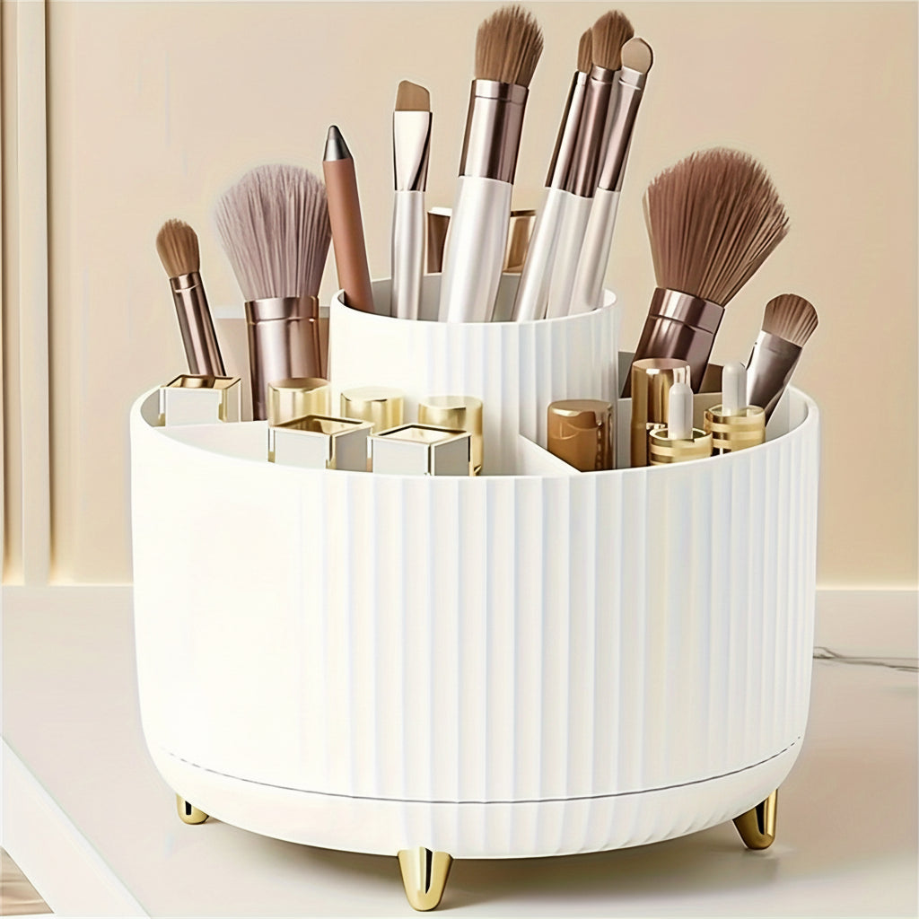 RevolveStyle - 360° Rotating Makeup Organizer with 5 Compartments | ribuella