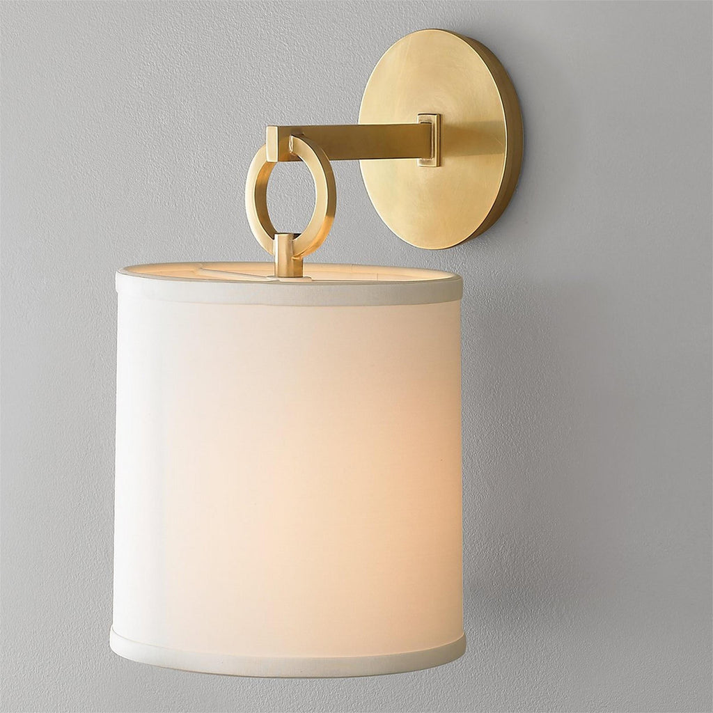 Full Circle Wall Sconce, Sculptural Ring Shade, Soft Ambient Lighting
