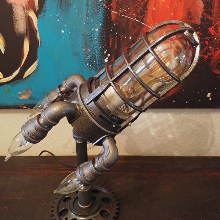 Steampunk-Raketenleuchte | ribuella