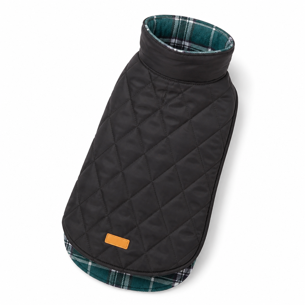 Reversible Waterproof Cozy-Lined Dog Coat | ribuella