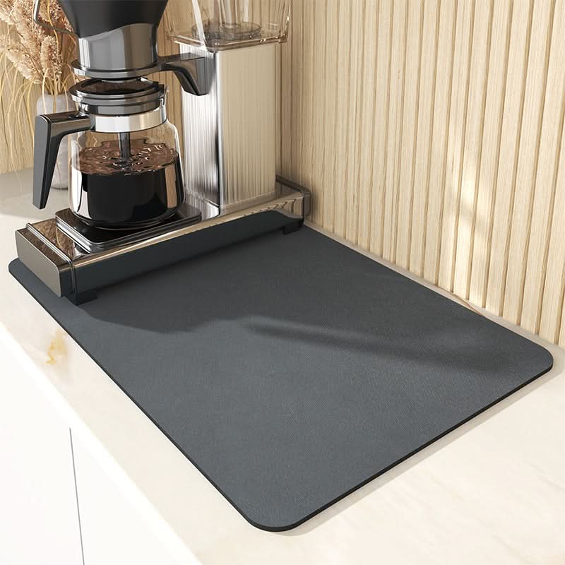 AquaNest Highly Absorbent Kitchen Counter Mat — Low-Profile Design
