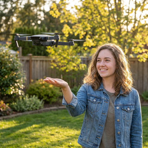 Minidron plegable con cámara 4K, cuadricóptero FPV con Wi-Fi y control remoto de respuesta rápida