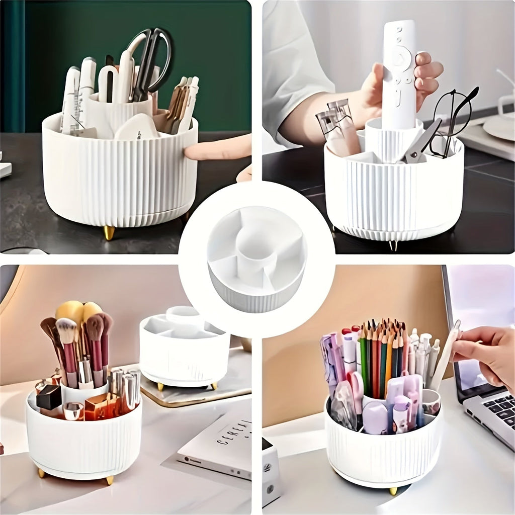 RevolveStyle - 360° Rotating Makeup Organizer with 5 Compartments | ribuella