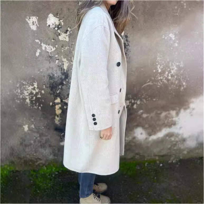 Veste Longue Double Boutonnage