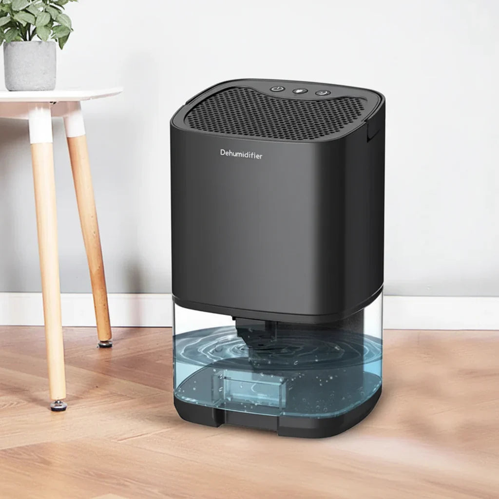 Compact Portable Room Dehumidifier - Slim Space Saving Frame