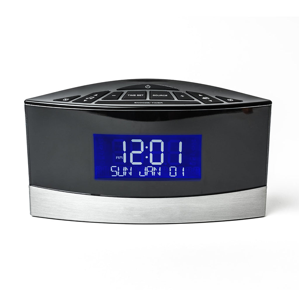 Digitale wekkerradio, FM-tuner, programma's met geluiden, kalenderdisplay