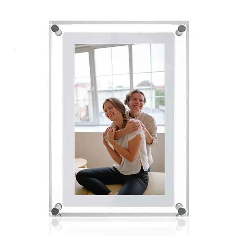 Digital Picture Frame Acrylic Block IPS Smart Desktop Display
