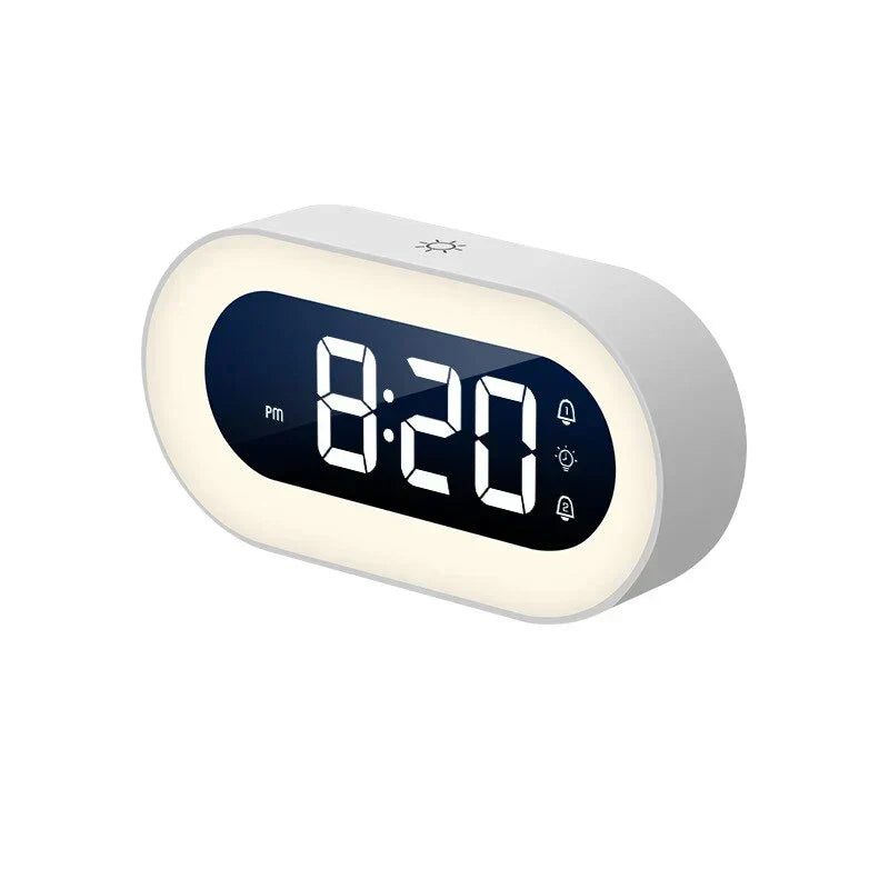 Digital Sunrise Alarm Clock Dimmable Night Light Natural Wake Tones