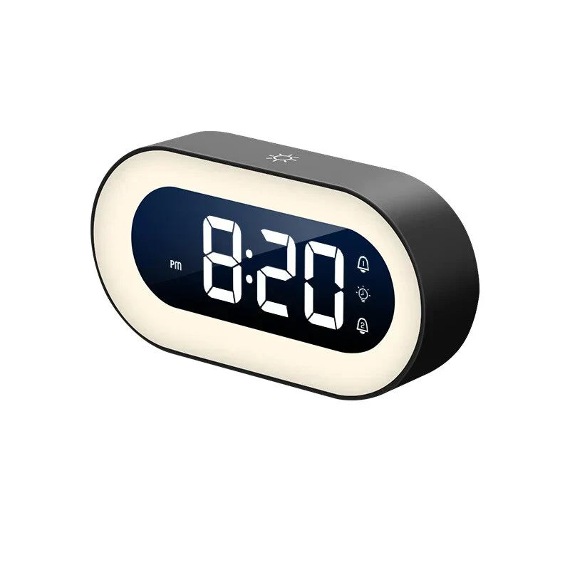 Digital Sunrise Alarm Clock Dimmable Night Light Natural Wake Tones