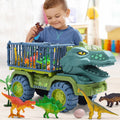 Interaktív őskori teherautókészlet mozgatható dinoszauruszfigurákkal és kerekekkel