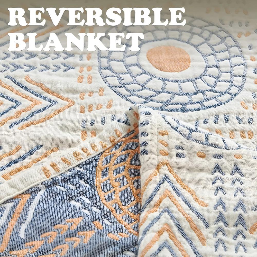 Manta decorativa reversible ultrasuave de diseño de doble cara