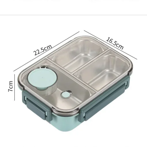 Boîte à repas compacte isotherme — fermeture étanche qui conserve la chaleur