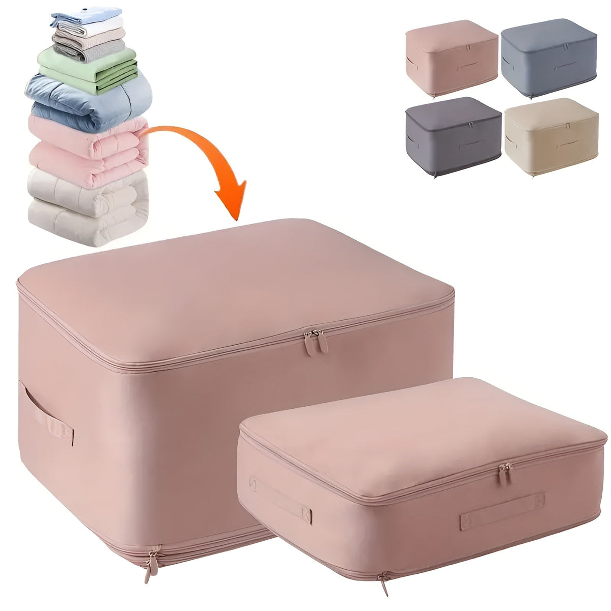 Reusable Compression Storage Bags - Half Size Bulky Item Packs