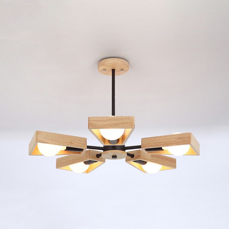 Timber Sputnik Pendant Light Fixture | ribuella