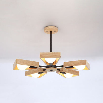 Timber Sputnik Pendant Light Fixture | ribuella