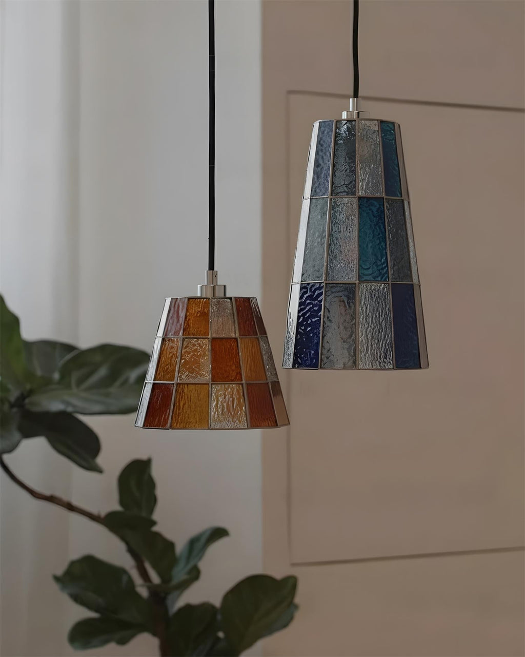 Fun Guy Pendant Lamp Conical Colorful Shade E14 Socket Single Bulb Hardwired
