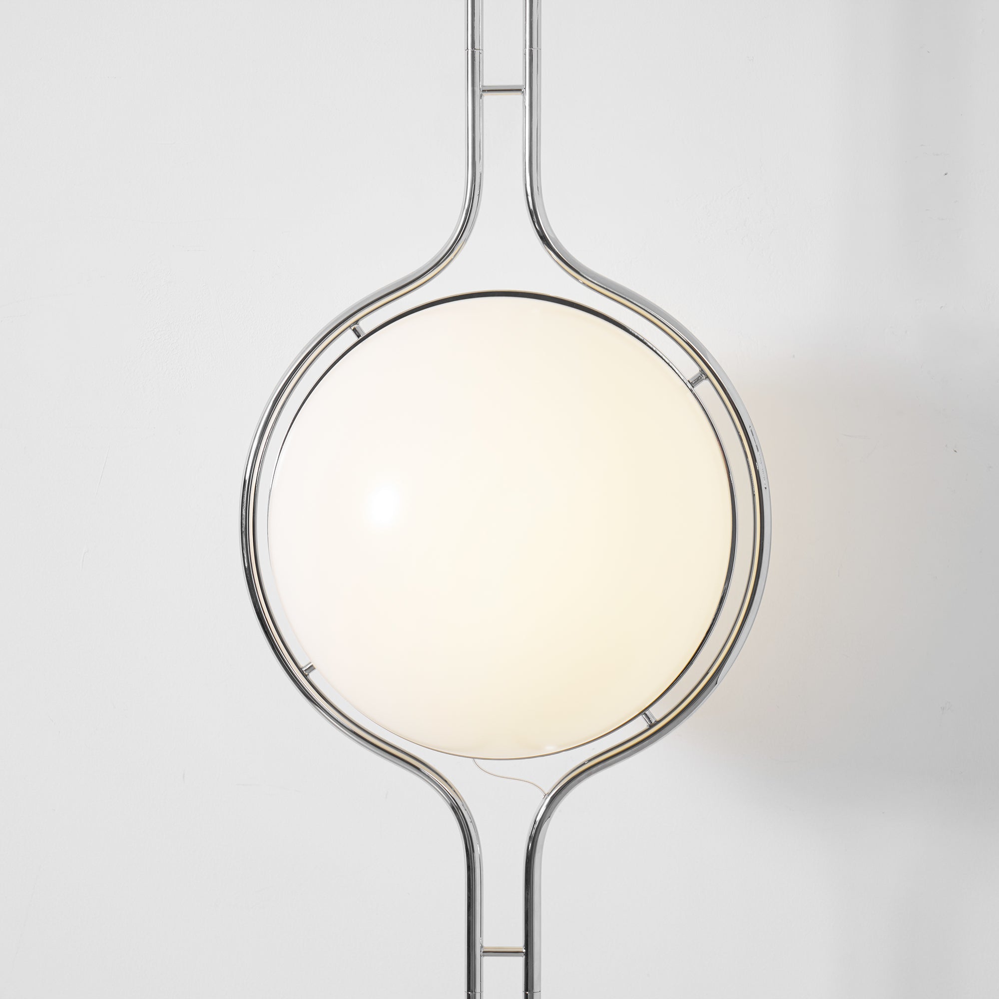 Garrault-Delord Dual Position Lamp, Ceiling Or Floor Stand, Contemporary Frame
