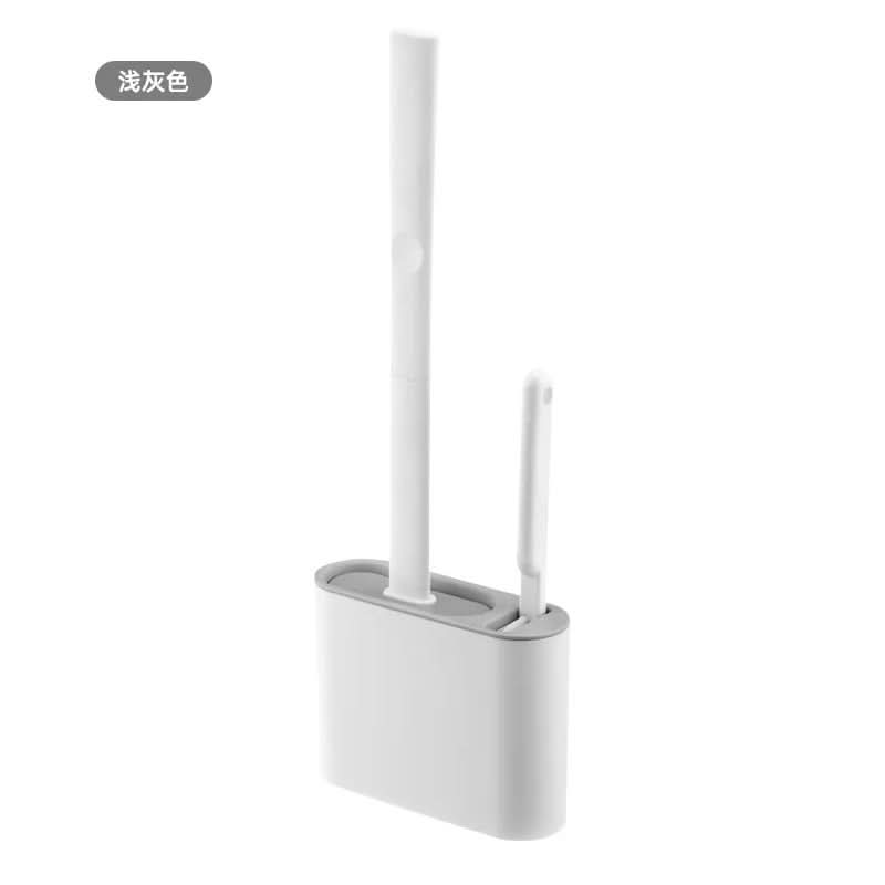 Silicone Toilet Brush Set with Flat Head | ribuella